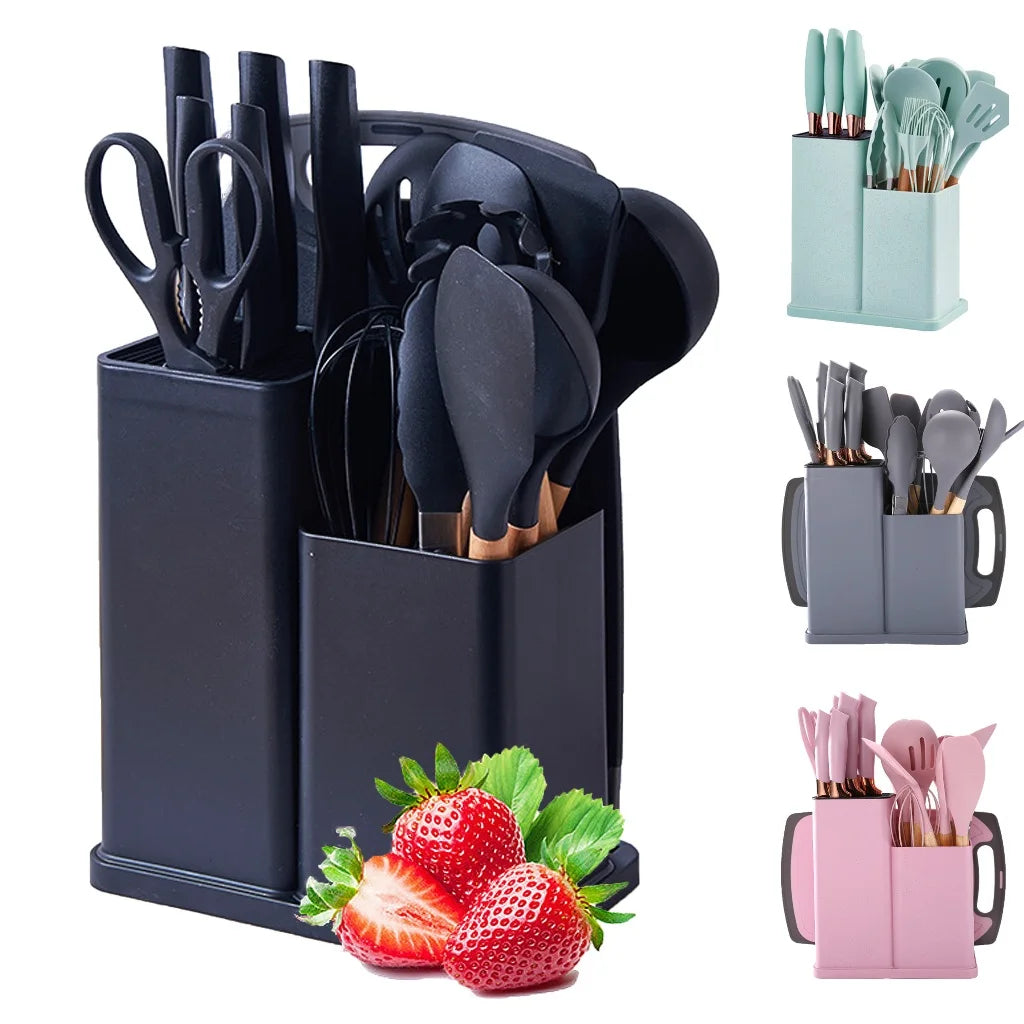 Kit Completo 19 Peças de Utensílios de Cozinha Premium